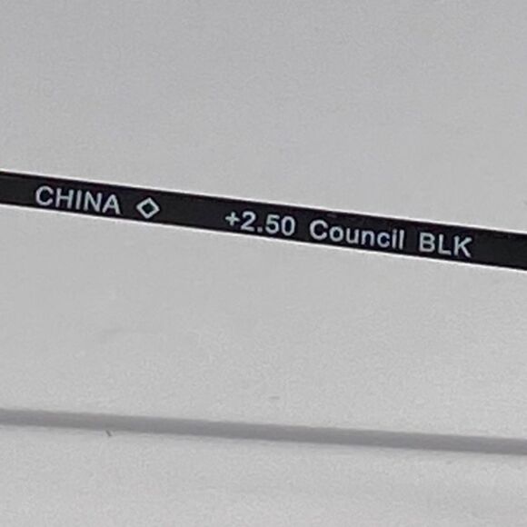 Reading Glasses 2.50 Rectangular Black Metal Readers - Picture 7 of 10